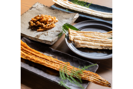 贅沢あなご4種セット(かば焼き・白焼き・煮あなご・きざみ)[穴子 4種 セット あなご アナゴ 大穴子 大あなご 真空パック 国産 地魚 かば焼き 白焼き 煮あなご きざみ お取り寄せ ギフト 父の日 島根県 大田市]
