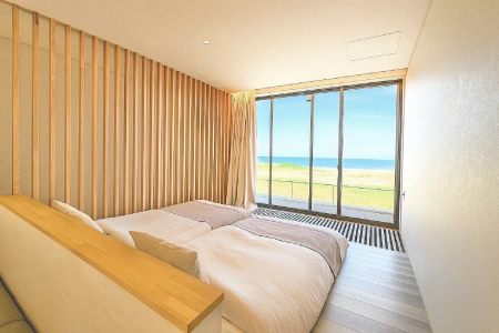 ヴィハーラエスプラス オーシャンビュー ツインルーム宿泊プラン(2名様・夕食付き)[宿泊 1泊 プラン 宿泊券 2人 ペア 夕食あり VIHARA S+ 海辺 コテージ 旅行 旅 海 島根県 大田市]