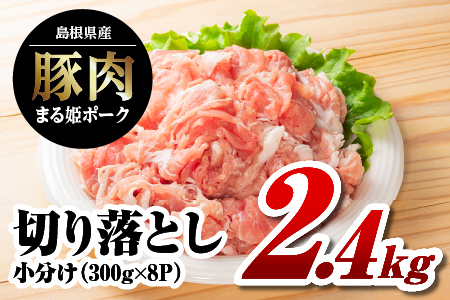 【3月発送】まる姫ポーク 切り落とし 計2.4kg｜切り落とし 豚肉切り落とし 豚肉 小分け パック 豚肉 切り落とし 豚肉切り落とし 豚肉切り落とし 豚肉切り落とし AK-19_3