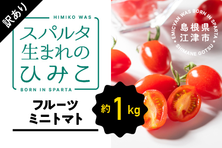 [訳あり]スパルタ生まれのひみこ(フルーツミニトマト)約1kg[配送不可:離島]