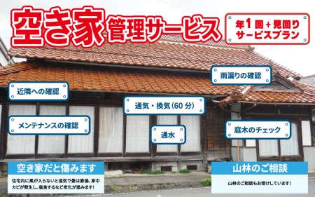空き家管理サービスA2(年1回+見回りサービスプラン)