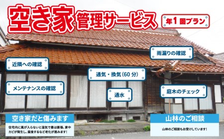空き家管理サービスA(年1回プラン)
