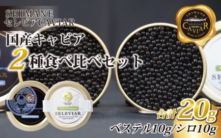キャビア2種セット計20g(ベステル10g・シロ10g)