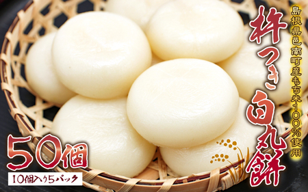 杵つき白丸餅 50個 (10個入り5パック)