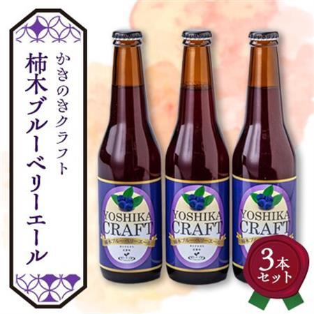かきのきクラフト 柿木ブルーベリーエール3本セット[配送不可地域:離島]