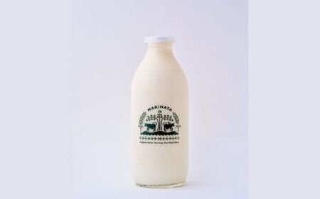 まきはた牛乳工房 牛乳 (900ml) [牛乳 ノンホモ牛乳 海士町]