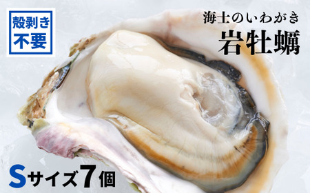 【殻剥き不要】ブランド岩牡蠣「春香」殻なしタイプSサイズ×7個（840g～1.12kg）