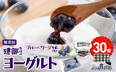 無添加　建部ヨーグルト（ブルーベリージャム付き）30個