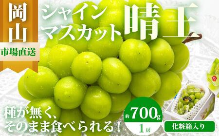 シャインマスカット 晴王 1房 700g以上 化粧箱入り | シャインマスカット