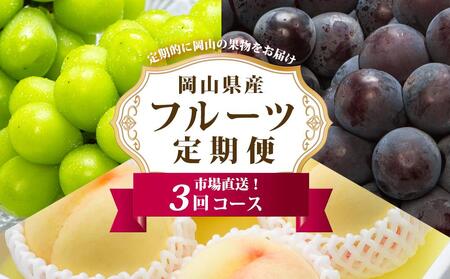 フルーツ 定期便 2026年 フルーツ王国 岡山 厳選 果物 (7月 9月 10月)3回コース 桃 もも 葡萄 ぶどう 岡山県産 国産 セット ギフト