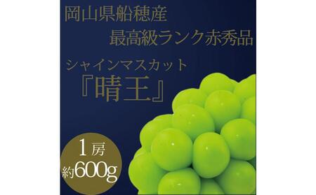 [HS]ぶどう 2025年 先行予約 9月・10月発送 最高級品シャイン マスカット 晴王 1房 約600g ブドウ 葡萄 岡山県産 船穂産 フルーツ 果物 ギフト
