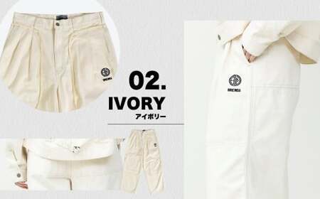 BRENOA チノワイドパンツ アイボリー( Sサイズ / Mサイズ / Lサイズ ) チノ パンツ チノパンツ チノパン ズボン ファッション 服 洋服 岡山県 倉敷市 [選べるサイズ]