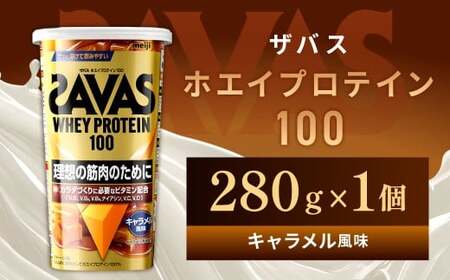 ホエイプロテイン100 キャラメル風味 280g [1個] プロテイン タンパク質 たんぱく質 ビタミン キャラメル 筋トレ 筋肉 トレーニング 岡山県 倉敷市