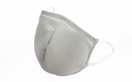 夏用ハイブリッドマスク1枚と抗ウイルスシート10枚[グレイ]Lサイズ