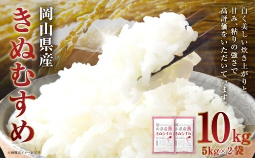 [ 令和7年産 ] 岡山県産 きぬむすめ 10kg ( 5kg × 2袋 ) 甘み 粘り 食味 特A お米 米 こめ コメ 白飯 飯 ご飯 ブランド米 ブランド 国産 白米 おにぎり