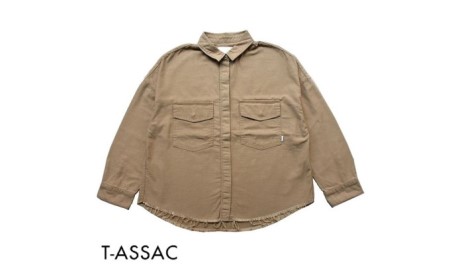 [SIZE:FREE]T-ASSACレディースミリタリーシャツ「MILITARY SH / BEIGE」