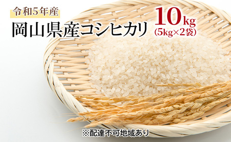コシヒカリ 10kg（5kg&#215;2袋）令和5年産 岡山県産 米 お米 白米