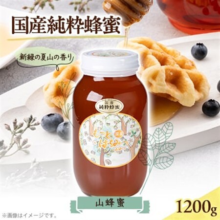 津山市産 山蜂蜜　1200g【1605230】