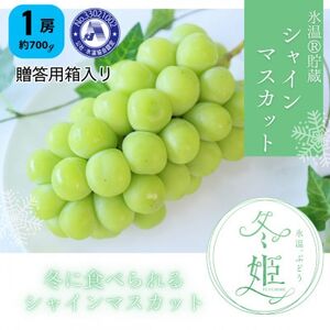 [11月-1月発送]氷温貯蔵マスカット冬姫(1房)[配送不可地域:離島]