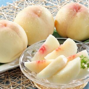 岡山県産 岡山白桃3玉[冷蔵]2026年発送[配送不可地域:離島・北海道・沖縄県]