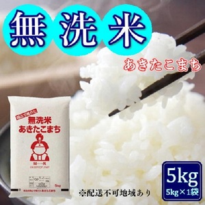 令和6年産 無洗米あきたこまち 5kg (5kg×1袋) 岡山県産 お米