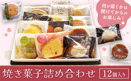 焼き菓子詰め合わせ 12個入り 株式会社玉利軒[30日以内に出荷予定(土日祝除く)]岡山県 笠岡市 焼き菓子 詰め合わせ お土産 和菓子 洋菓子 お菓子 スイーツ 手土産 送料無料