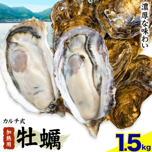 笠岡産 牡蠣 TAKIOKAプレミアム カルチ式 (加熱用) 1.5kg 牡蠣