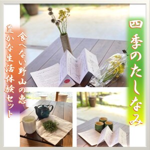 食べない野山の恵 豊かな生活体験セット"四季のたしなみ" 体験 セット 季節 お楽しみ 雑貨