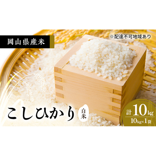 2026年度 先行受付 新米 岡山県産米 白米 こしひかり 10kg(10kg×1袋) お米 コメ 国産 岡山