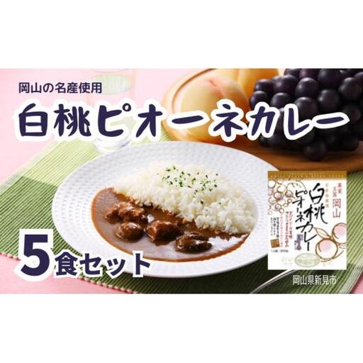 白桃ピオーネカレー レトルト 5食セット