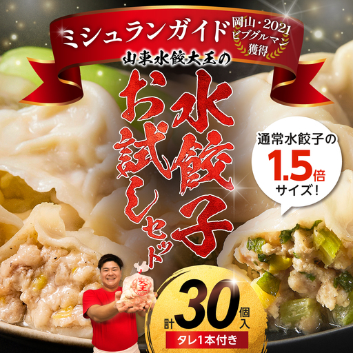 水餃子 お試しセット(水餃子20個入(タレ付き)・香味水餃子10個入)
