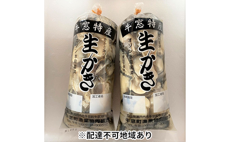 牡蠣 2025年先行予約 牡蠣 むき身 約1kg(500g×2袋) ※加熱調理用 岡山県 瀬戸内 牛窓産 内田水産