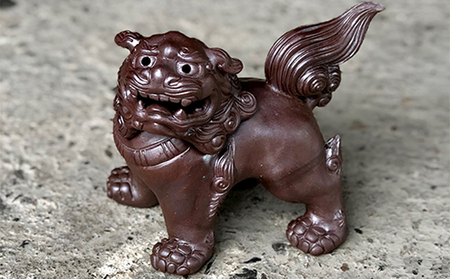 獅子香炉　香炉　備前　陶器　銘あり　訳あり　欠け 明光窯 獅子 香炉 （ 備前焼 ） 陶器 置物 インテリア 雑貨 日用品