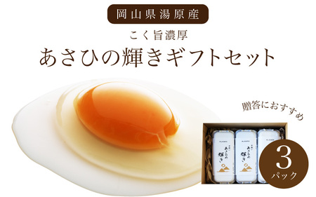 岡山県真庭産 あさひの輝き ギフトセット 10個×3パック / 平飼い たまご 玉子 卵 無選別 こく旨 濃厚 黄身 白身 国産 地鶏 たまごかけごはん 贈答 無精卵 [配送不可地域:北海道・沖縄県・離島] (tamago001) [jujiya016]