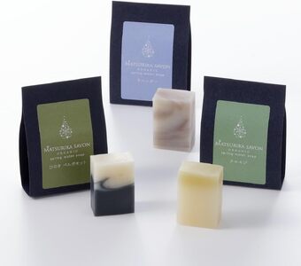 [ マツリカサボン ]トライアル石けん 12g×3種「 リラックスアロマ セット」( ひのきベルガモット ・ ラベンダー ・ クロモジ )/ オーガニック 石けん 自然素材 岡山 真庭 手作り 無添加 ハーブ ベルガモット アロマ ミニ お試し セット MATSURIKA SAVON [savon008-01]