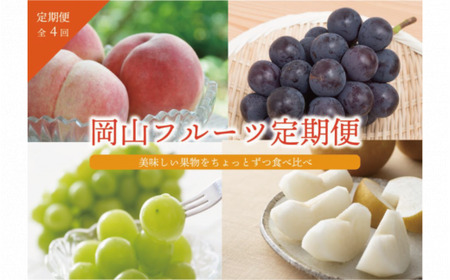 [2026年先行予約]桃・ぶどう・梨が全4回届く岡山フルーツ定期便 (岡山県産)[KF-T006-03]
