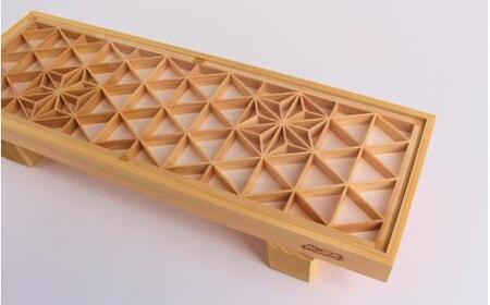 真庭組子 テーブルコーディネート 麻の葉 / 組子 天然木 和雑貨 和モダン 岡山県 真庭市 [sdkb011-01]