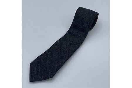 クラバットユキジ製　デニムタイ(ブラックマット)_装飾品・工芸品 ネクタイ・ベルト 服飾小物 _【1078922】