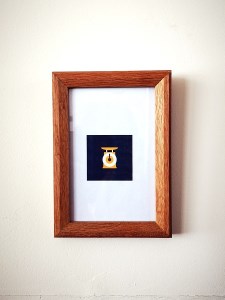 はがきのための楢の額