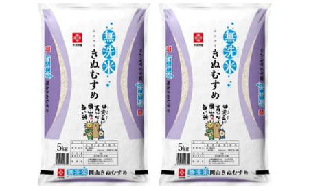 無洗米 岡山県産 特Aランク きぬむすめ 5kg×2袋（10kg） お米