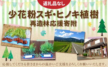 [返礼品なし]岡山県奈義町の取り組みを全国へ!奈義町で行う『少花粉スギ・ヒノキ』植樹を応援してくださる皆さまからの温かいご支援をよろしくお願いいたします。 寄附のみ 岡山県 奈義町 寄附 応援