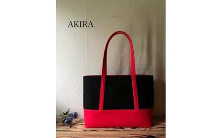 [2026年6月上旬発送開始][ AKIRA オリジナル][マツコの知らない世界 で紹介されました!] 大きなトートバッグ メンズショルダータイプ 黒帆布×赤色帆布 A4対応 大きい 大容量 軽量 軽い 横型 日本製 キャンバス 肩掛け 通勤 通学 上質 カジュアル オシャレ シンプル レディース 男女兼用 カバン 鞄 バック