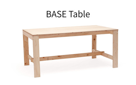 「BASE Table 160cm」FSC®認証材のダイニング・ワークテーブル M-mo-A04A
