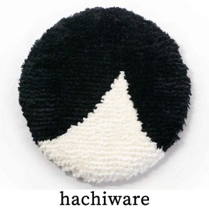 残糸ウールノッティング 椅子敷き-hachiware(大/丸) P-UY-A04A
