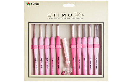～癒しの時間に、彩りを～エティモ ロゼ クッショングリップ付きかぎ針セット