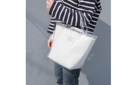 ＼年内発送／PVCトート/ ホワイト E123