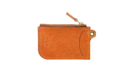 ＼年内発送／パスケース栃木レザーWコガシ/淡茶 L011