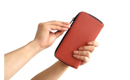 ＼年内発送／「千菱」 ラウンド長財布 /ブラウン M024