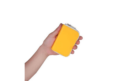 ＼年内発送／コインパース（ラウンド）/ イエロー M102