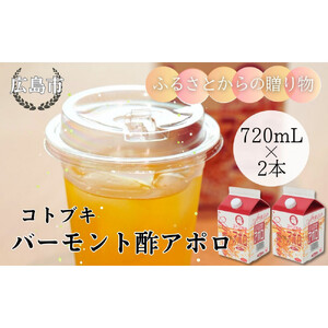 バーモント酢 アポロ720ml×2本